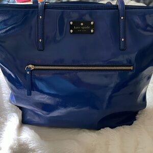 Kate Spade Blue Patent Tote